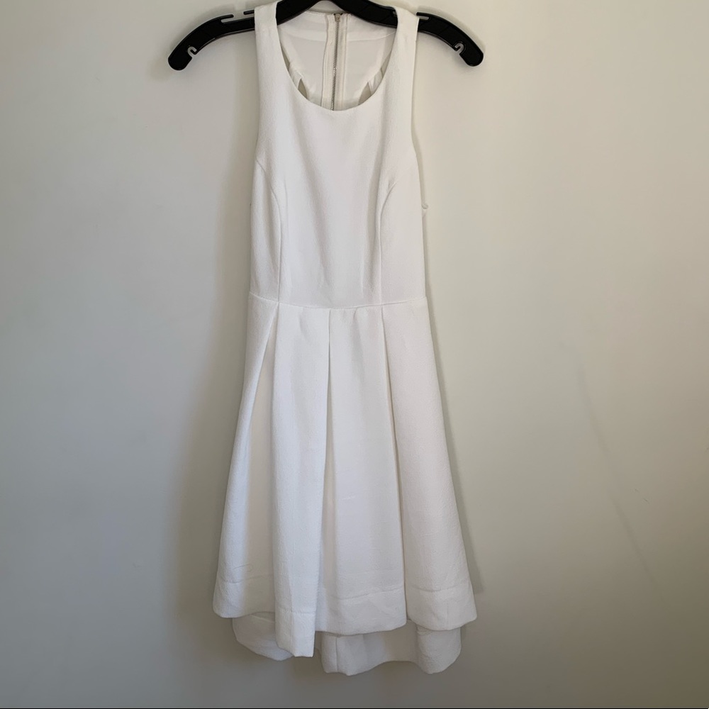 Backless White Cutout Dress